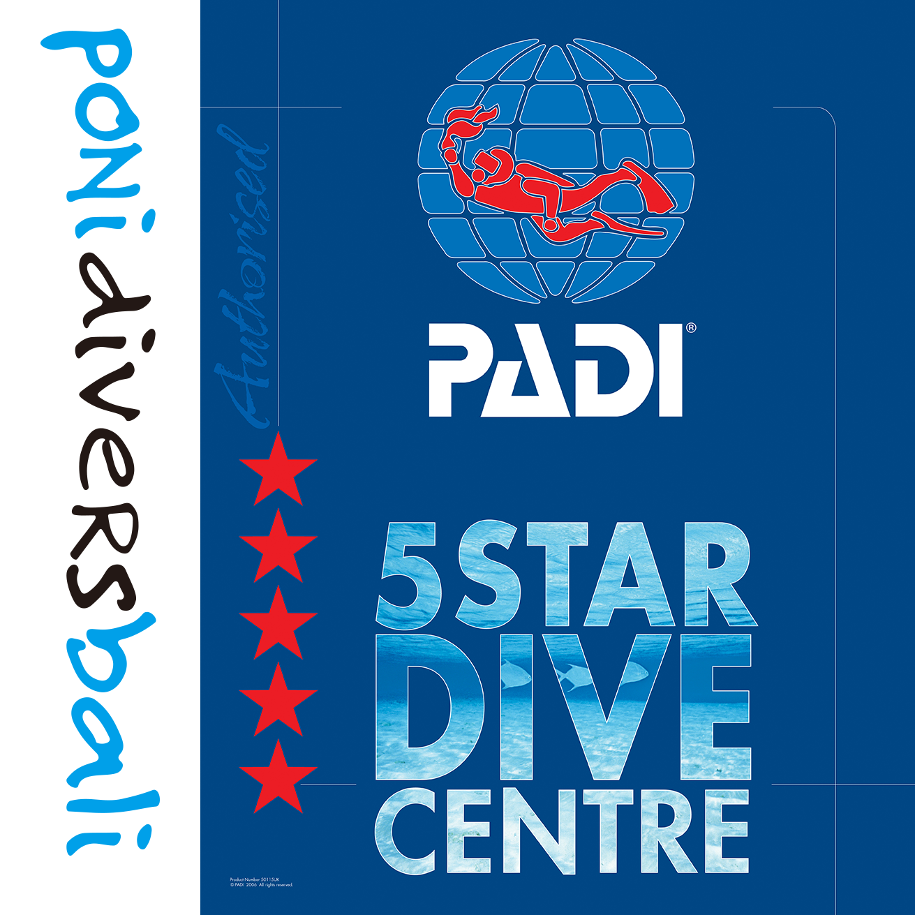 Poni Divers BALI ロゴ